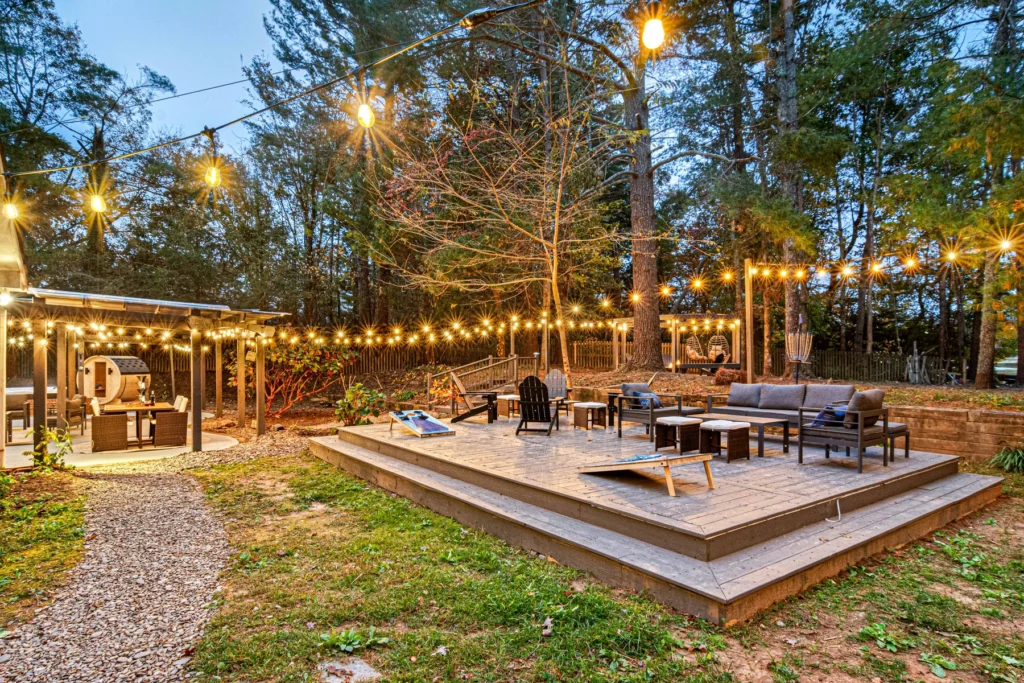 Multiple Seating Area in the Backyard