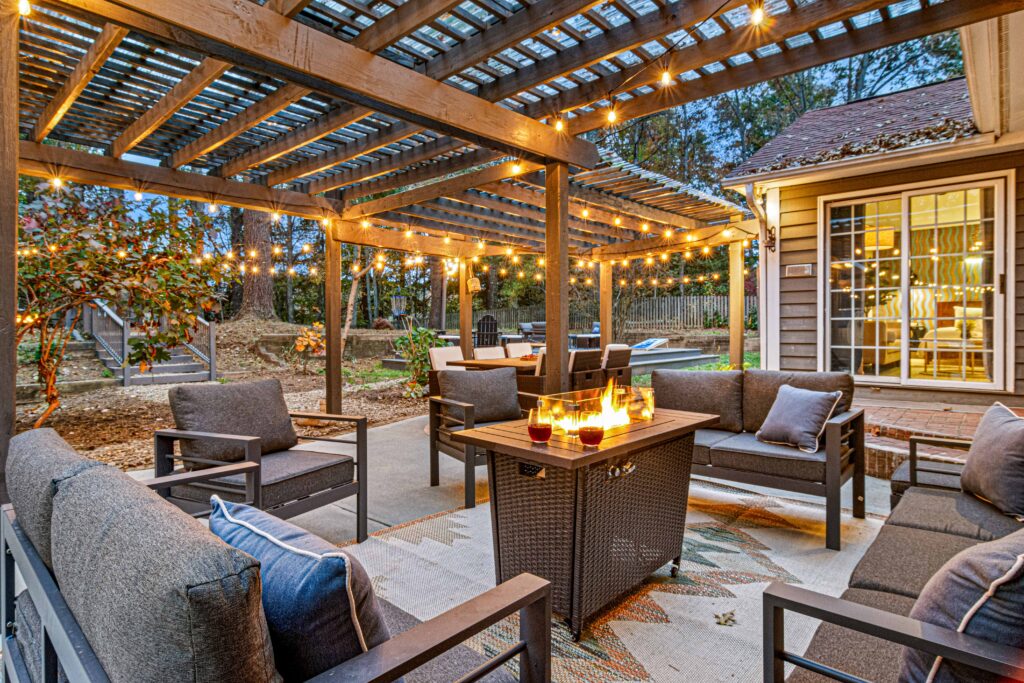 Outdoor seating area